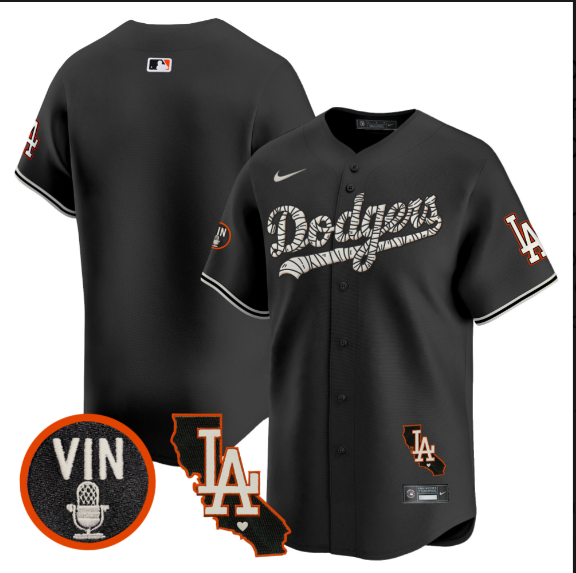Men Los Angeles Dodgers blank 2025 black Limited Stitched Jersey->los angeles dodgers->MLB Jersey